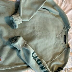 Carhartt Sage Green Crew Neck Sweater